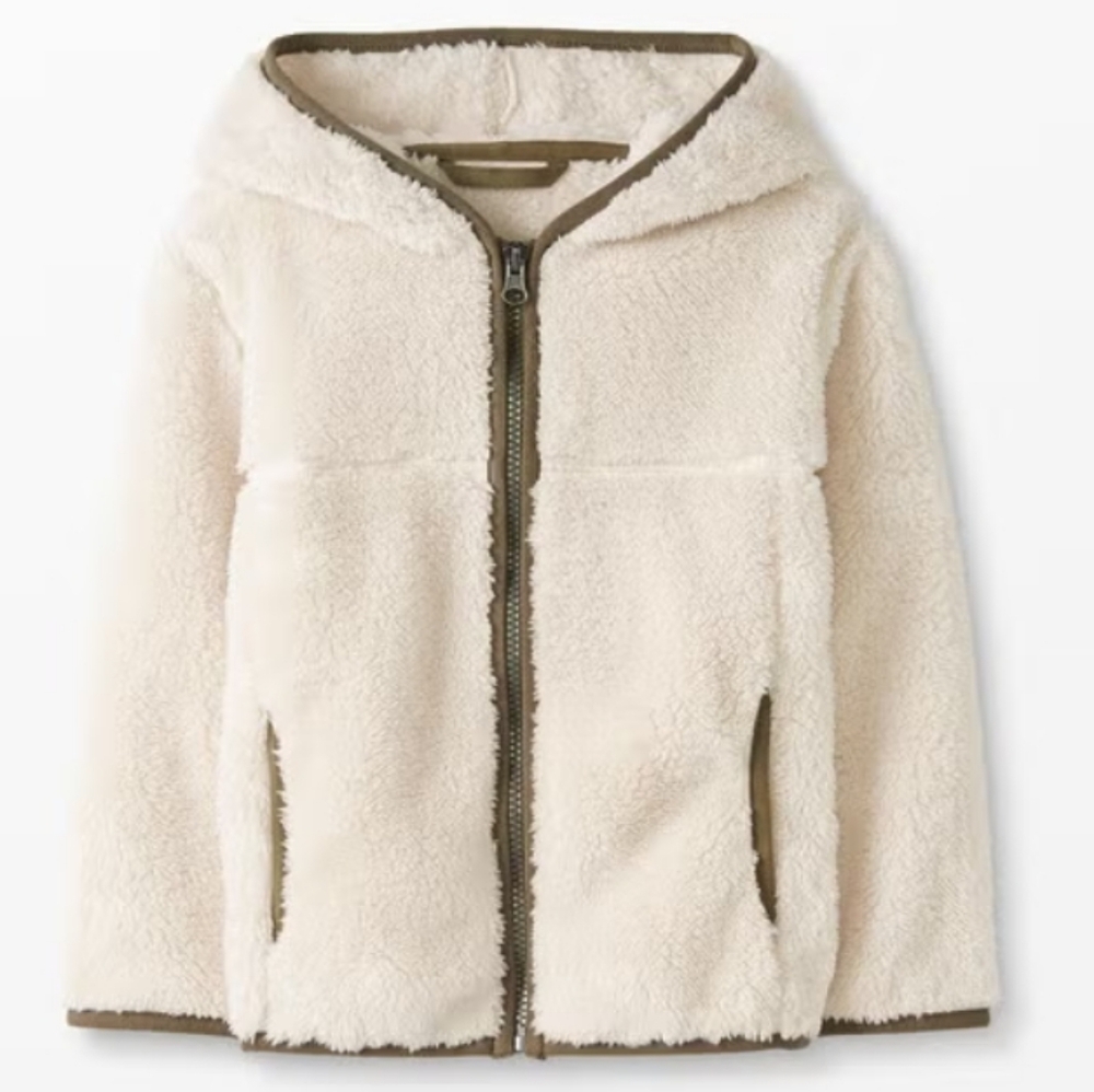 Hannah Andersson Kids Marshmallow Hoodie Sherpa Fleece Size 5